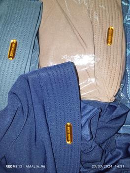 Product Review of Paket hemat 30rb dpt 3pcs Bergo akrelik size m Jilbab Kerudung Muslim Busa Instan Hitam Navy Variasi Syari Pad kerudung  sport pet tebal kartika  hijab from A**h 0