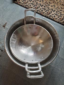 Product Review of paket wajan 20 cm dan 24 cm alumunium tempa penggorengan tebal anti lengket Alat Dapur Kitchenware from R**i 1