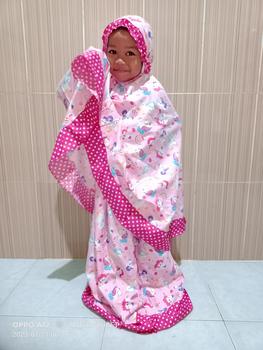 Product Review of SET MUKENA SEJADAH ANAK - MUKENA SAJADAH ANAK 6-9TH Muslim Motif Setelan from N**a B**t A** C**e 2
