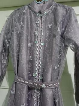 Product Review of Julissa Dress Free Outer Brokat Tille Mutiara Rompi Kondangan Gamis Pesta Polos from a**a 1