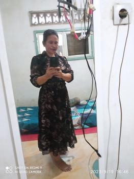 Product Review of F708 Midi Dress Oriza Motif Kekinian from y**i 0