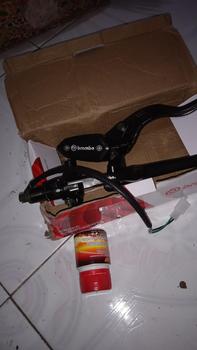Product Review of Master Rem 1 Set Logo Laser Nimbul 1 Set Tabung Tipe Kotak Oval Tabung Pisah Big Logo Universal Cocok Semua Motor Bertabung Satu GSV from 𝕰**𝖓 0
