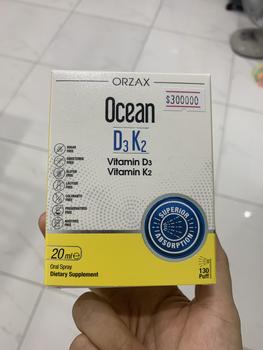 Product Review of VITAMIN D3K2 OCEAN ORZAX SPRAY DẠNG XỊT KÈM ĐẦU NHỎ GIỌT NHẬP KHẨU CHÂU ÂU 400 IU 20ML TƯƠNG ỨNG 130 LẦN XỊT GỒM VITAMIN D VÀ VITAMIN K2 from L**g 0