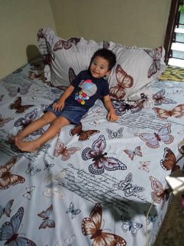 Product Review of 50X100 SARUNG BANTAL CINTA JUMBO RUMBAI HOME MADE MURAH TERLARIS from M** 2
