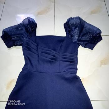 Product Review of Midi Dress Pesta Lengan Pendek Kerah Sweatheart Terbaru Simple Mewah Elegan Bisa Formal Kasual from f**3 0