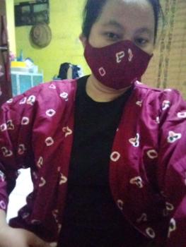 Product Review of Outer Jumbo Bigsize Batik Jumputan Handmade Lingkar Dada 140cm from r** 0