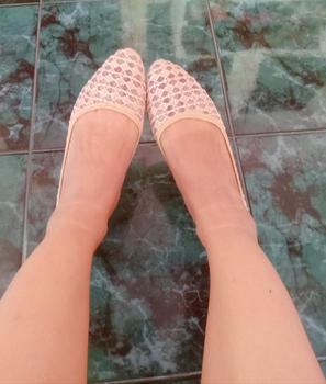 Product Review of Sepatu Flatshoes Flat Brukat Keren b33 b43 b66 Shoes from Y**i A**r 1