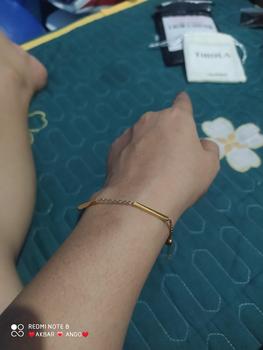 Product Review of THIQLA - Gelang Serut Wanita FASL - Gelang Kecil Tipis Mirip Gelang Emas Model 2025 - Gelang Aurel Mirip Gelang Titanium Wanita Anti Karat from O**i 2