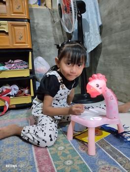 Product Review of Meja Belajar Projector Painting Meja menggambar Anak Mainan Furniture Edukasi Melukis Mewarnai Anak SPEEDS 025-3 from s**u 0
