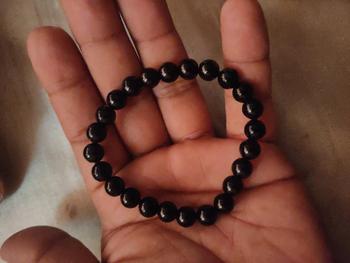 Product Review of Natural black obsidian bracelet from N** M**9 0
