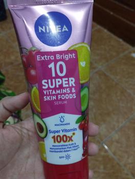 Product Review of NIVEA EXTRA BRIGHT 10 SUPER VITAMINS & SKIN FOODS SERUM 180ML Semua Jenis Kulit from D** 0