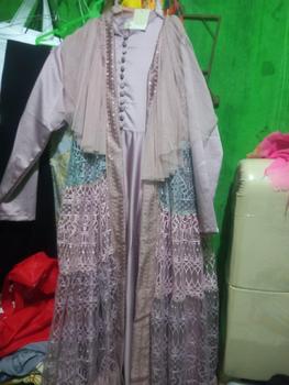 Product Review of Ghalya Dress Versi 2 Satin Silk Lapis Tile mix brokat Payet || RONAACHRISS from s**7 0