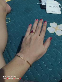 Product Review of THIQLA - Gelang Serut Wanita FASL - Gelang Kecil Tipis Mirip Gelang Emas Model 2025 - Gelang Aurel Mirip Gelang Titanium Wanita Anti Karat from O**i 1