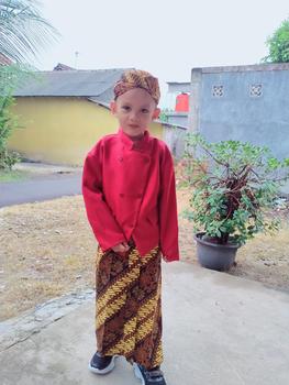 Product Review of COD!!! Setelan Beskap Anak + Celana Batik / Jarik Instan Coklat + Blangkon Solo (Ukuran Bayi 0 Tahun Sampai SD) #PAKAIAN ADAT JAWA# #TEDAK SITEN# #BISA BAYAR DI TEMPAT# from S**a N**5 1
