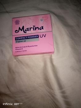 Product Review of MARINA Compact Powder UV Brighten Up Bedak Padat 12gr Peach Wajah from ** 0
