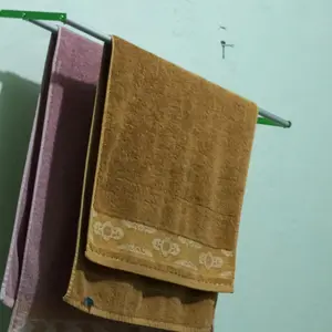 Jemuran Handuk Tempel Aluminium Fisher Mini Anti Karat 75cm