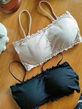 Product Review of Áo Bra Hai Dây HS Kiểu Dáng Quây Chất Cotton Tăm Có Đệm Mút Mỏng Top Nữ from c**n 0