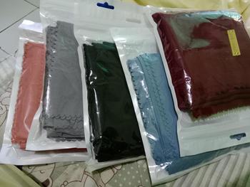 Product Review of PAKET (5+3pcs RANDOM) VOAL MIRACLE ALAINA SCARF POLOS hijab persegi Kerudung from n**i 0