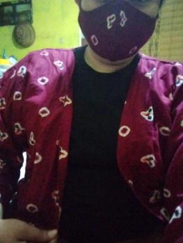 Product Review of Outer Jumbo Bigsize Batik Jumputan Handmade Lingkar Dada 140cm from r** 1