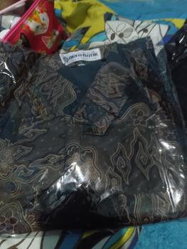 Product Review of Mega Mendung Milo Baju batik pria Tangan panjang katun solo lapis furing by arfabatik67 from N**i 1
