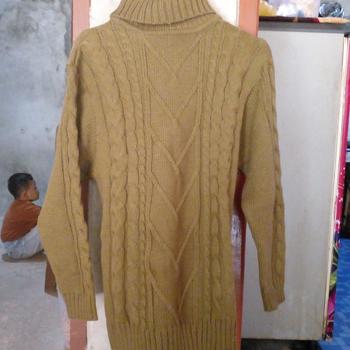 Product Review of Turtleneck Sweater Dewasa Kerah Tinggi Motif Cable Knit Oversize from M**n 0