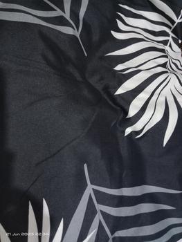 Product Review of SPREI MOTIF BLACK PALM BERKWALITAS ADEM Bantal Guling Karet Sarung Kain from A**n 0