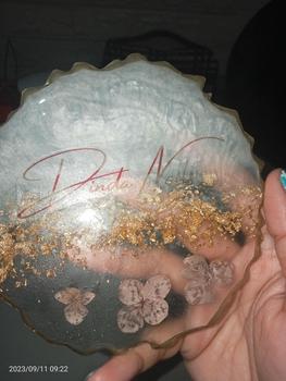 Product Review of 13cm BIG Flower Series Coaster Round Aestethic Tatakan Bulat Set Tutup Gelas Resin Custom Display Properti Foto Sovenir Kado Hadiah Art Hampers Mini from D** N** ** 0