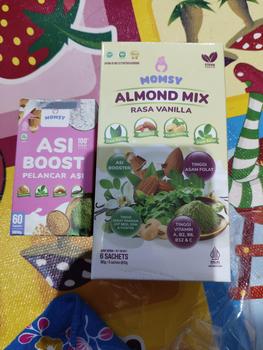Product Review of MOMSY BUY 1 GET 1, ASI Booster 60 Kapsul X ALMOND MIX VANILLA 6 Sachet from a**a 0