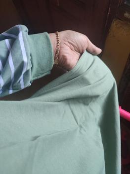 Product Review of QR PROJECT ID - KAOS POLOS OVERSIZE LENGAN PANJANG STRIPE SALUR WITH SLIT from N**y 2