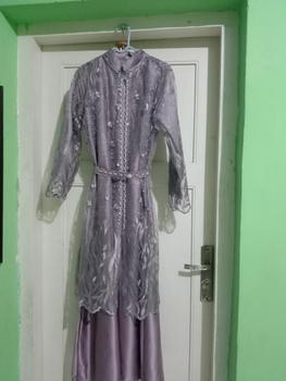 Product Review of Julissa Dress Free Outer Brokat Tille Mutiara Rompi Kondangan Gamis Pesta Polos from a**a 0