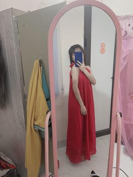 Product Review of Váy maxi 2 dây tăng đưa điều chỉnh cổ V dáng xòe from D**i 0
