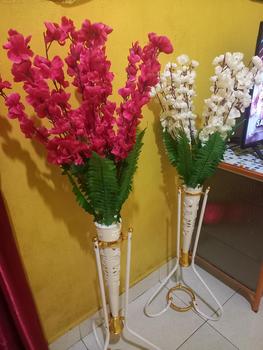 Product Review of bunga hias bunga pojok sakura mihua k 14 set pot besi BUNGA PELASTIK from B**y W**g 2