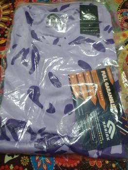 Product Review of MANIAK Baju Olahraga Lengan Pendek Wanita Corak Motif Atasan Senam Running Lari Zumba Gym Fitnes (MP02 S/S) from ** y**i 0