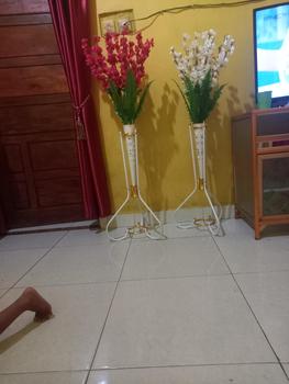 Product Review of bunga hias bunga pojok sakura mihua k 14 set pot besi BUNGA PELASTIK from B**y W**g 0