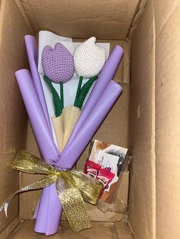 Product Review of Custom Buket Bunga Rajut 2 Tulip | Crochet Flower Bouquet from f**h 0