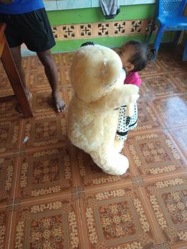 Product Review of Boneka Beruang Teddy Bear Topi Syal Jumbo 90 cm from N**a G**a 1