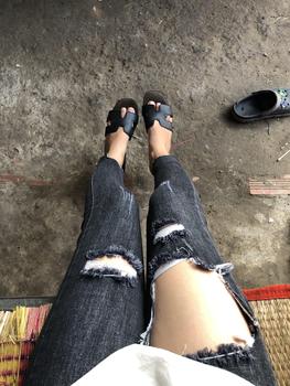 Product Review of QUẦN JEANS Ô, NỮ MÁC DA B  111 CẠP CAO 2 NÚT CÓ CO DÃN. Pants from M** Ư** ** 0