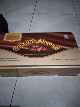Product Review of Dking coklat almond isi 4 toples ( COD )  kacang almond utuh lapis coklat from a**h 2