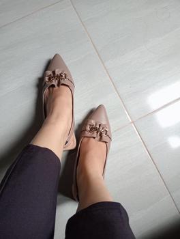 Product Review of Declare&Dee Heels Blok Wanita Pitaloka Square Toe High 3 CM Black Karet Belakang Best Seller Shoes flat  shoes from R**y 0