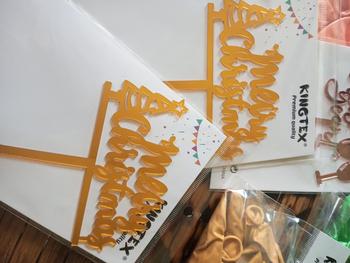 Product Review of 2025 Merry christmas cake topper gold mirror acrylic baking dessert props gift Ornaments x-mas Party decoration Kingtex party needs from x**7 0