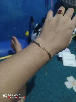 Product Review of THIQLA - Gelang Serut Wanita FASL - Gelang Kecil Tipis Mirip Gelang Emas Model 2025 - Gelang Aurel Mirip Gelang Titanium Wanita Anti Karat from O**i 3