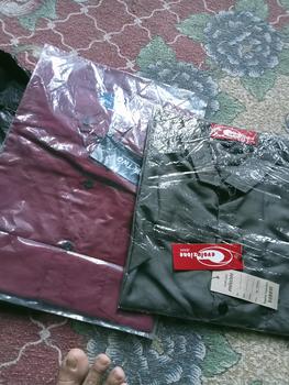 Product Review of PAKET 2 PCS KEMEJA PRIA POLOS LENGAN PENDEK SLIMFIT KATUN PREMIUM from b**g R**i 1