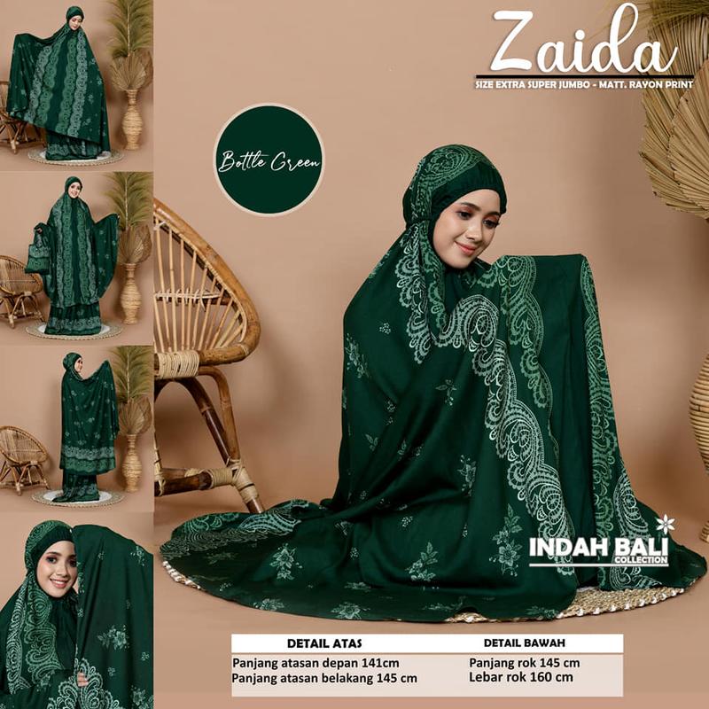 Mukena Zaida Extra Jumbo                                           Rekomendasi Inspirasi Model Mukena Lebaran Adem Dingin Jumbo 2in1 2 in 1 Polos Premium Terbaru 2022 Aesthetic TiktokShop