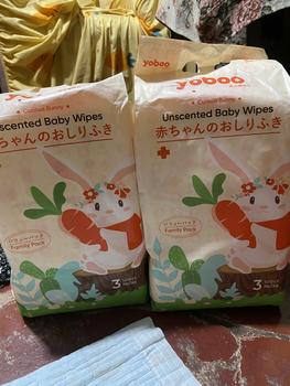 Product Review of 【ポピュラー】Yoboo Curious Bunny Unscented Baby Wipes | Hygienic | Soft | Skin-Friendly | Alcohol-free from g**9 3