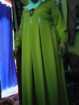 Product Review of Gamis Renda sweet lengan panjang model fashion wanita muslim modem terbaru new arrival model kekinian kombinasi brukat from C**a 0