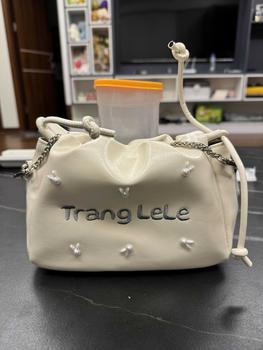 Product Review of Túi đeo chéo nữ GENBAG túi đeo vai phối dây xích đi tiệc đi chơi sang chảnh thời trang TX04 Kem Da from i**y 1