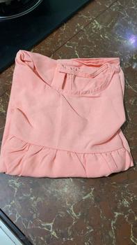 Product Review of COCOBABA Clothing Ara Linen Ruffle Hem Loose Semi Croptop from H**o m** k**😊 2