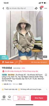 Product Review of Áo Khoác Nỉ - Áo Khoác Nữ Form Lửng 4 Túi, Nón To, Tay Xỏ Ngón fullsize Dưới 70kg SUSUSHOP Top Hoodie Zíp mã FL31- FL36. Women Có Túi Trong from X**n X**n 0