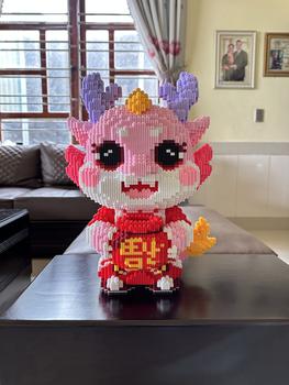 Product Review of Trò chơi lắp ghép rồng phúc long dễ thương tết 2024, decor, trang trí, đồ chơi mọi lứa tuổi Ghép Hình Xếp Hình Toy Bộ Lắp Ráp Tháo Lắp from T**✅ 0
