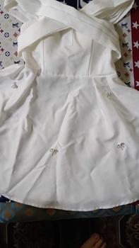 Product Review of Đầm tafta phối nơ đá 2 dây trễ vai nhấn eo dáng xòe cho nữ - Women Dress Voi from S**y 0